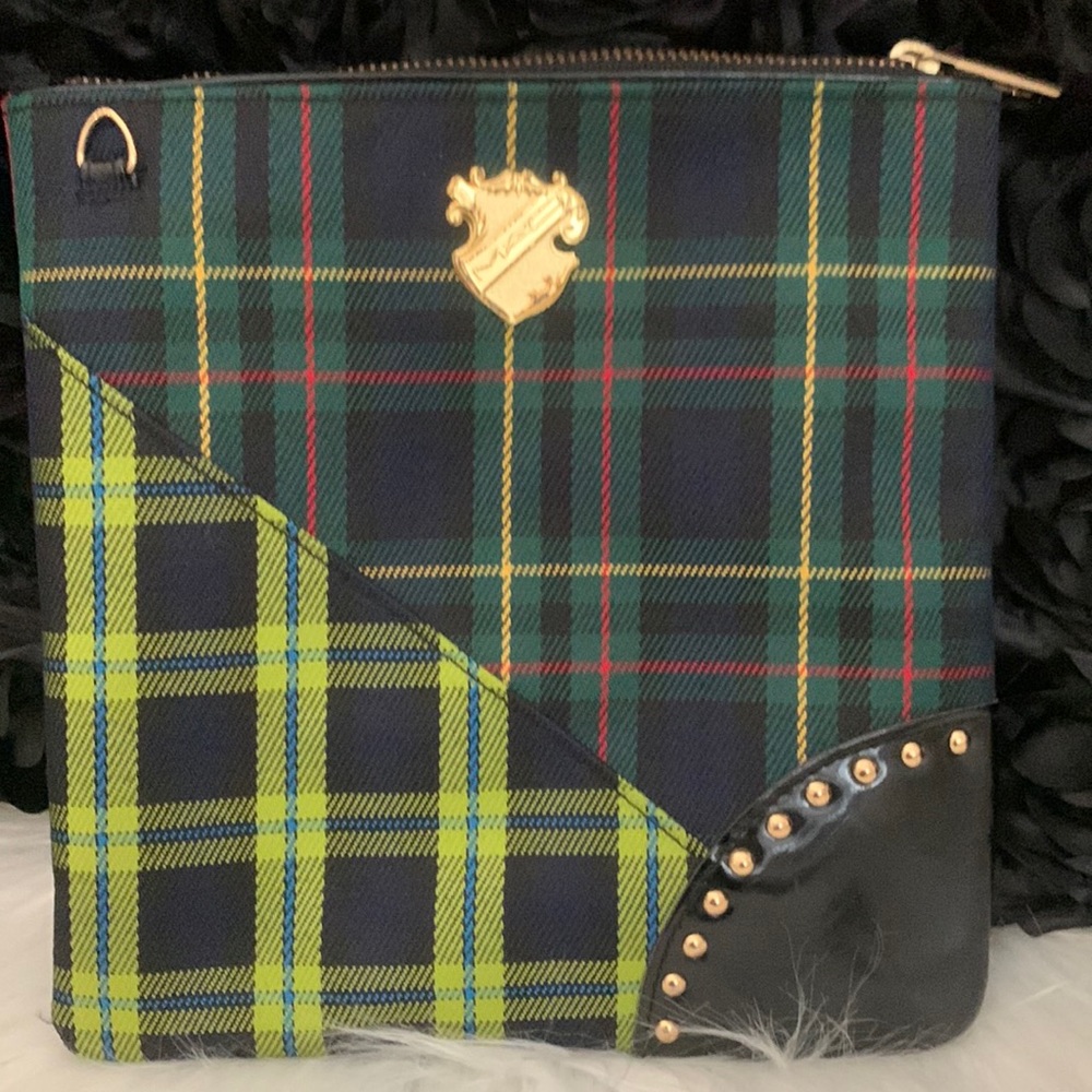Mac  Crossbody plaid bag